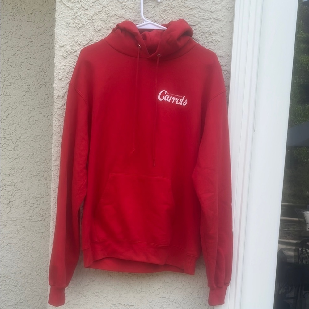Carrots By Anwar Carrots Red Hoodie Sweatshirt Size M